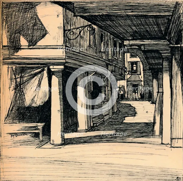 'Venetian Street', 1900. Artist: David Young Cameron.