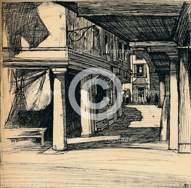 'Venetian Street', 1900. Artist: David Young Cameron.