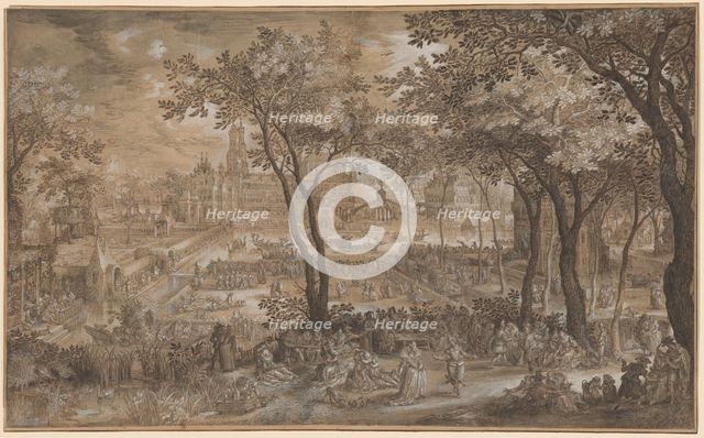 Venetian Party in a Chateau Garden, c. 1602. Creator: David Vinckboons.