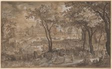 Venetian Party in a Chateau Garden, c. 1602. Creator: David Vinckboons