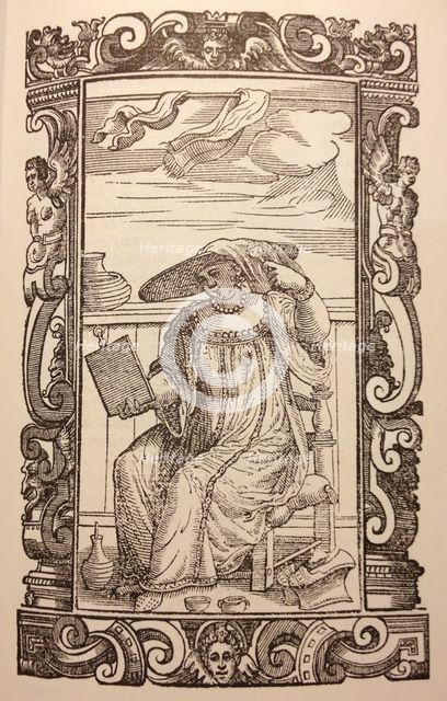 Venetian woman. From: De gli habiti antichi et moderni. Artist: Vecellio, Cesare (1521-1601)