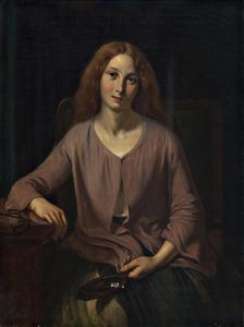 Venetian woman in the restroom, 1854. Creator: Wilhelm Marstrand