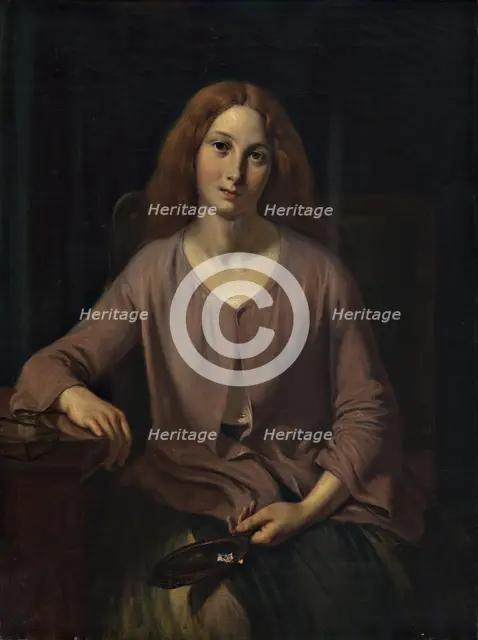 Venetian woman in the restroom, 1854. Creator: Wilhelm Marstrand.