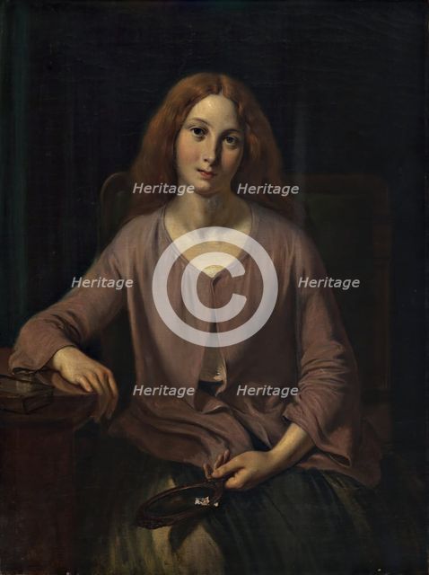 Venetian woman in the restroom, 1854. Creator: Wilhelm Marstrand.