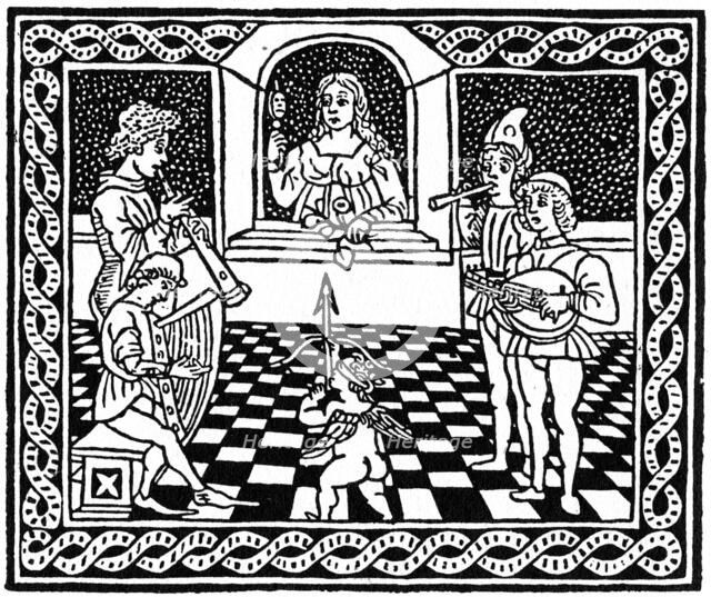 Venetian woodcut, c1500 (1964).  Artist: Anon