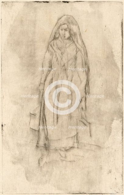 Venetian Water-Carrier, 1879/1880. Creator: James Abbott McNeill Whistler.
