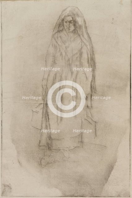 Venetian Water Carrier, 1879-1880. Creator: James Abbott McNeill Whistler.
