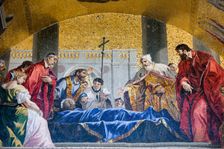 Venetians pay tribute to the body of St Mark. Creator: Samuel Magal