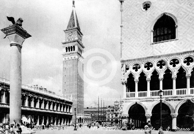 Venezia, Campanile di S.Marco, 20th Century. Artist: Unknown