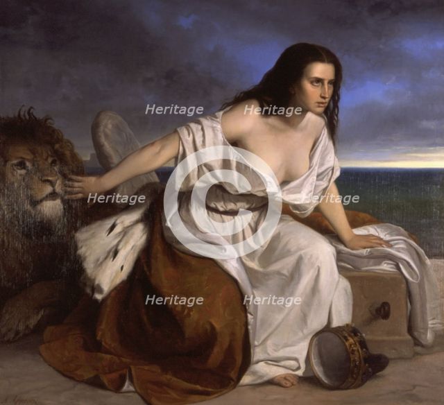 Venezia che spera (Allegory of Venice hoping for unification with Italy), 1861. Creator: Appiani, Andrea, il Giovane (1817-1865).