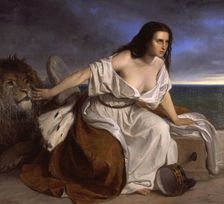 Venezia che spera (Allegory of Venice hoping for unification with Italy), 1861. Creator: Appiani, Andrea, il Giovane (1817-1865)