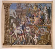 Veni, vidi, vici. Triunphus Caesaris (The triumph of Julius Caesar)