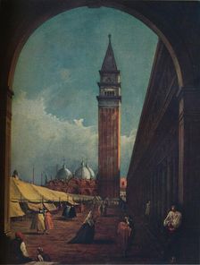 Venice: A Fair in the Piazza San Marco Seen through an Archway at the South-West End c1863