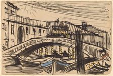 Venice, Boats, 1912. Creator: Oscar Bluemner