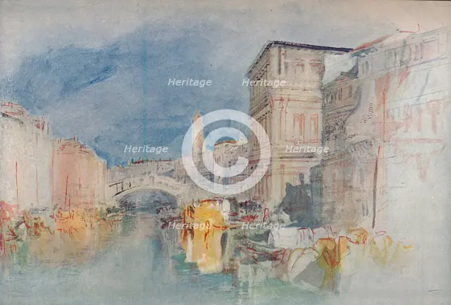 'Venice: Casa Grimani and the Rialto', 1909. Artist: JMW Turner.