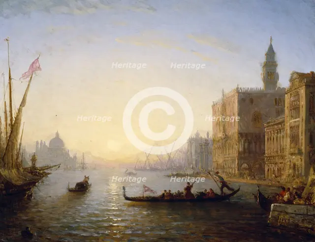 Venice, Evening, c1865. Creator: Felix Francois Georges Philibert Ziem.