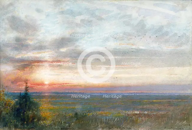 'Venice from the Mainland', 1908. Artist: Albert Goodwin
