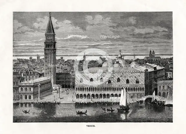 'Venice', Italy, 1879. Artist: Charles Barbant