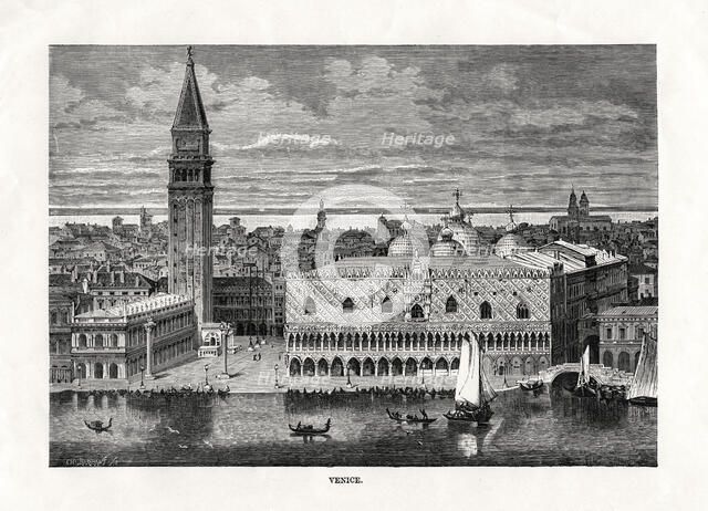 'Venice', Italy, 1879. Artist: Charles Barbant