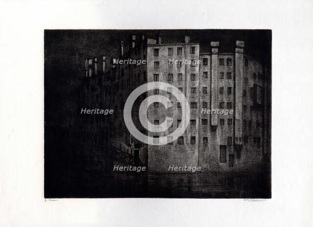 Venice Jewish Ghetto (Ghetto di Venezia), 1920. Creator: Mauroner, Fabio (1884-1944).