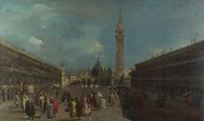 Venice, Piazza San Marco, ca 1760. Artist: Guardi, Francesco (1712-1793)