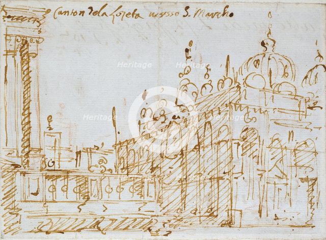 Venice: St Mark's and the Loggetta, mid 18th century. Artist: Canaletto.