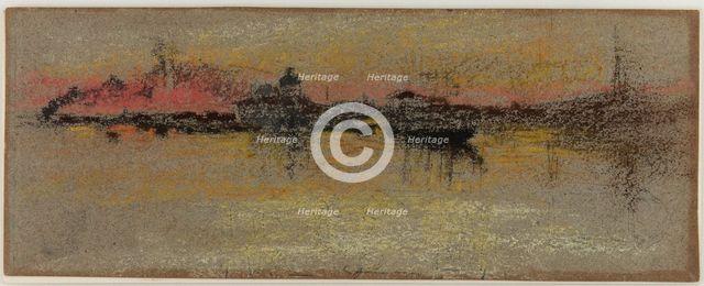 Venice: Sunrise on the Rialto, 1880. Creator: James Abbott McNeill Whistler.