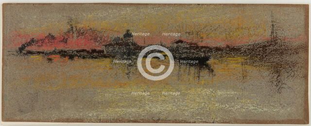 Venice: Sunrise on the Rialto, 1880. Creator: James Abbott McNeill Whistler.