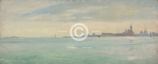 Venice Seen from the Public Garden, 1873. Creator: Jean Lecomte du Nouy.