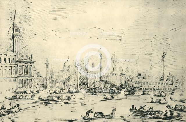 'Venice: The Bacino di San Marco on Ascension Day 1729', (1943). Creator: Canaletto.