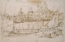 Venice: The Dogana and S. Maria della Salute from the Molo di Terranova, mid 18th century. Artist: Canaletto