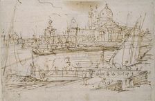 Venice: The Dogana and S. Maria della Salute from the Molo di Terranova, mid 18th century. Artist: Canaletto