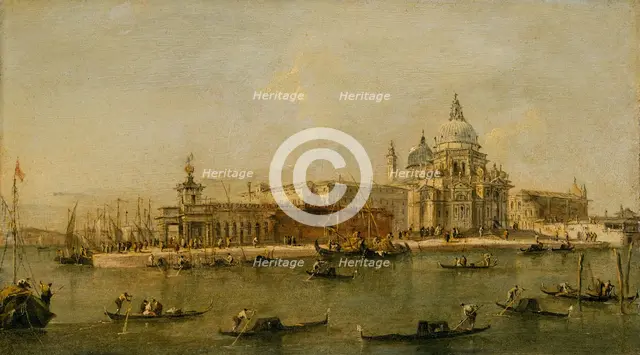 Venice: The Dogana and Santa Maria della Salute. Creator: Workshop of Francesco Guardi (Italian, Venice 1712-1793 Venice).
