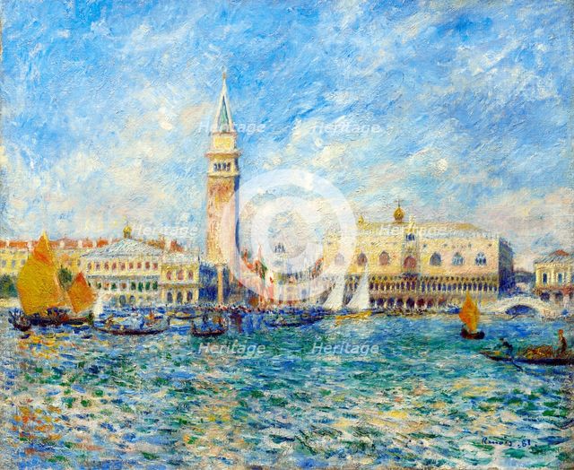 Venice, The Doge's Palace, 1881. Creator: Pierre-Auguste Renoir.