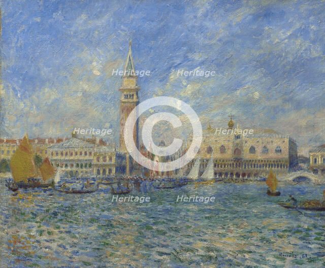 Venice, The Doge's Palace, 1881. Creator: Pierre-Auguste Renoir.