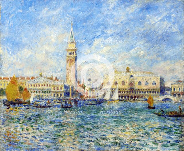 Venice, The Doge's Palace, 1881. Creator: Pierre-Auguste Renoir.