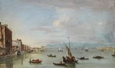 Venice: the Fondamenta Nuove with the Lagoon and the Island of San Michele, c1758. Artist: Francesco Guardi