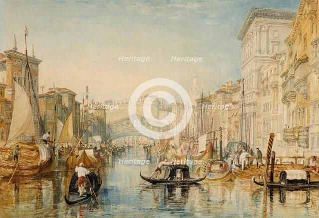 Venice: The Rialto, 1820-1821. Creator: JMW Turner.