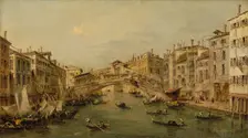 Venice: The Rialto. Creator: Workshop of Francesco Guardi (Italian, Venice 1712-1793 Venice)