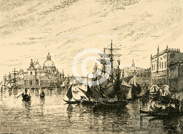 'Venice: View from the Riva Degli Schiavoni', 1890.   Creator: Unknown.