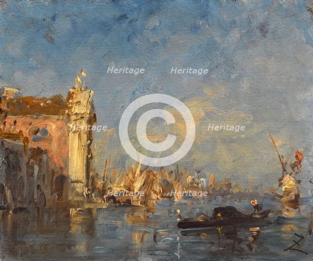 Venise, l'église des Gesuati, between 1870 and 1880. Creator: Felix Francois Georges Philibert Ziem.