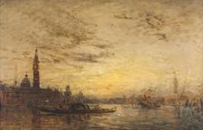Venise, la Giudecca au crépuscule, between 1860 and 1890. Creator: Felix Francois Georges Philibert Ziem