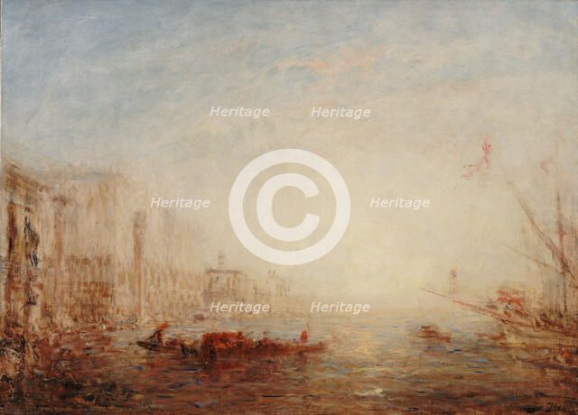 Venise, le Grand Canal au soleil levant, between 1880 and 1890. Creator: Felix Francois Georges Philibert Ziem.