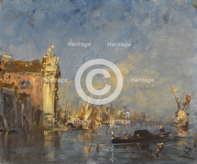 Venise, l'église des Gesuati, between 1870 and 1880. Creator: Felix Francois Georges Philibert Ziem.