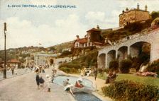 Ventnor, I.O.W - Children's Pond 1919. Creator: Unknown