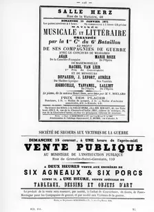 Vente Publique, from French Political posters of the Paris Commune, May 1871