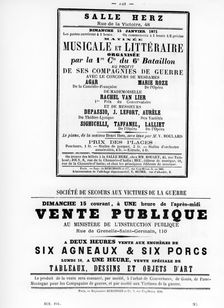 Vente Publique, from French Political posters of the Paris Commune, May 1871