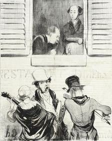 Ventre affamé n'a pas d'oreilles, 1840. Creator: Honore Daumier