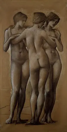 Venus Concordia - Study of the Three Graces, 1895. Creator: Sir Edward Coley Burne-Jones
