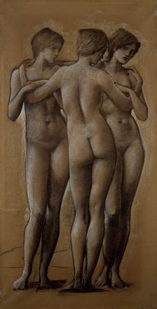Venus Concordia - Study of the Three Graces, 1895. Creator: Sir Edward Coley Burne-Jones